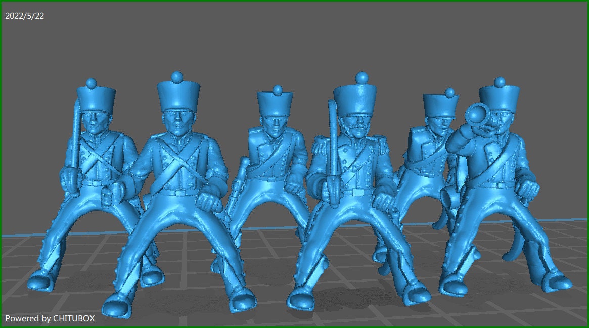 Saxon Cavallery 1810-15 rgt - 6 minis - War Games And Dioramas - Historical Wargaming -Resin 28mm