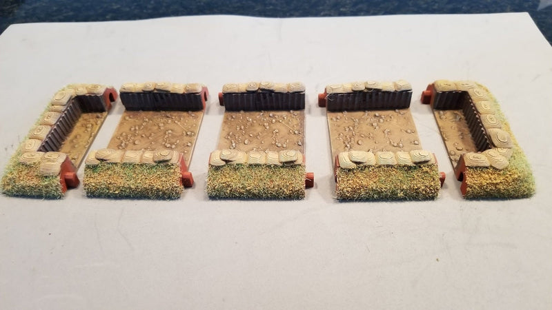 Wargaming Dug In Entrenchments - Great for Table Top War Games And Dioramas - 28 mm Miniatures - Bolt Action