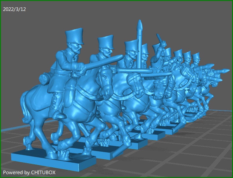 Prussian Dragoons a Uhlans 1810-15 - 15mm epic size - War Games And Dioramas - Historical Wargaming - Resin