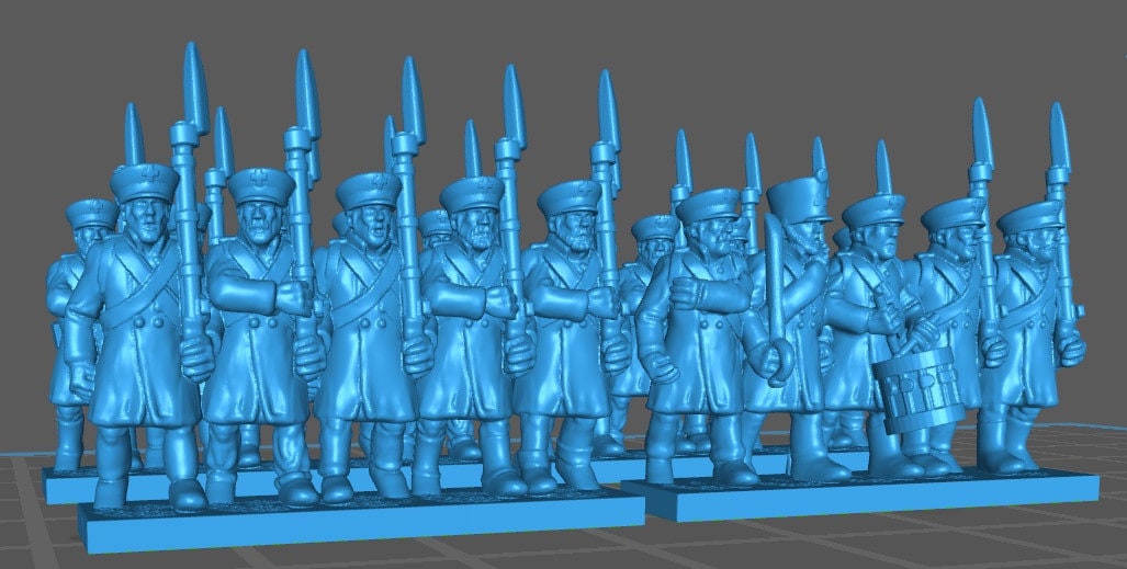 Prussian LandWehr 1813-15 - 15mm epic size - War Games And Dioramas - Historical Wargaming - Resin