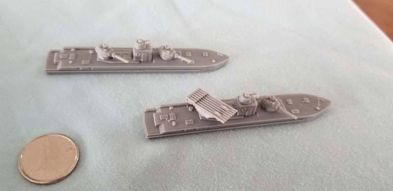 Soviet Bronekater Armoured Patrol Boat 1/300th scale - Sold in a Pair/1 of Each