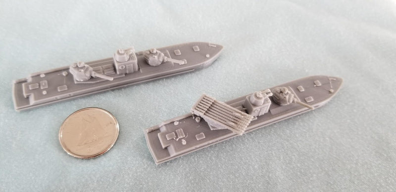 Soviet Bronekater Armoured Patrol Boat 1/300th scale - Sold in a Pair/1 of Each