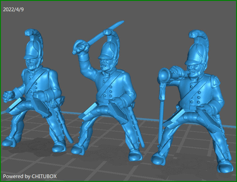 Prussian kurassiers 1811-15 rgt - 7 minis - War Games And Dioramas - Historical Wargaming -Resin 28mm