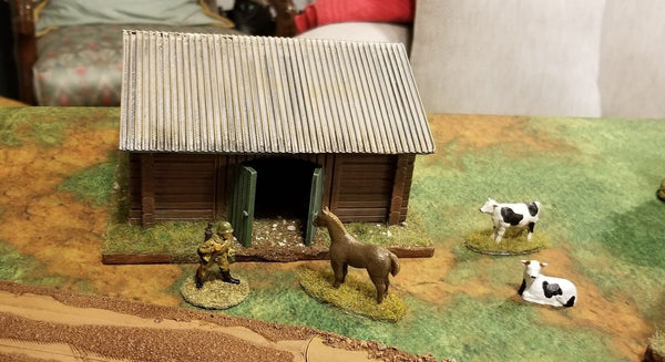 Rural Barn - War Games And Dioramas - 28 mm - Bolt Action