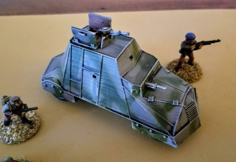 Polish Home Army Kubus Armoured Car - War Games And Dioramas - Resin 28mm - Bolt Action