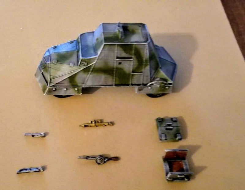Polish Home Army Kubus Armoured Car - War Games And Dioramas - Resin 28mm - Bolt Action
