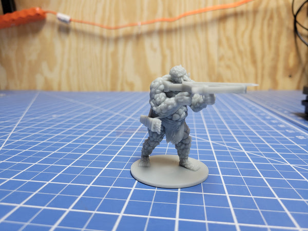 Rock Troll Bolt Launcher - DND - Pathfinder - Dungeons & Dragons - RPG - Tabletop - mz4250- Miniature-28mm-1"Scale