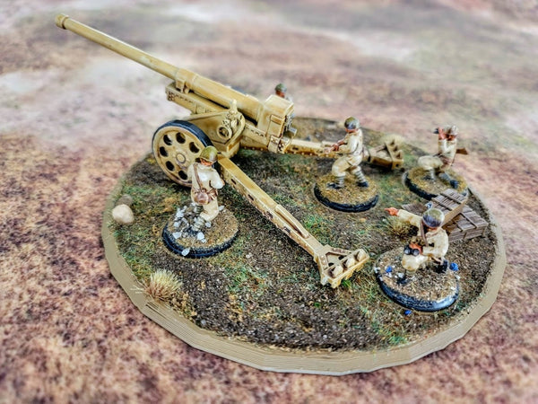 Italian 149/40 model 35 Heavy Howitzer - War Games And Dioramas - Historical Wargaming - Resin 28 mm