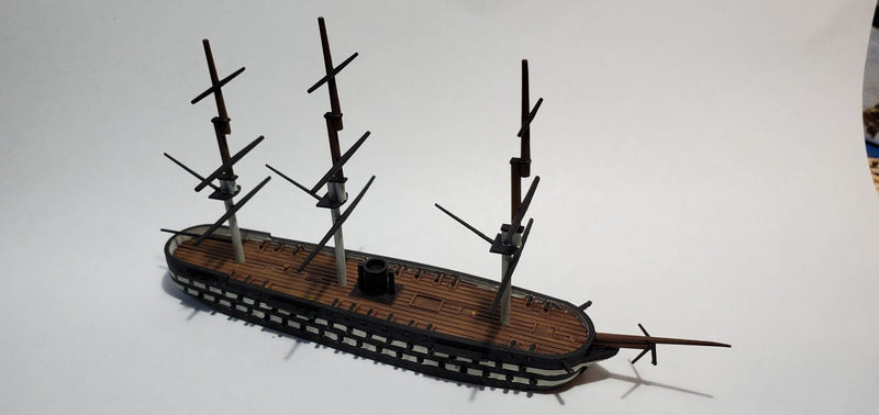 FS Algesiras - French - Ships - Sailboats - Age of Sail - War Game - Wargaming - Tabletop Games - 1:600 Scale
