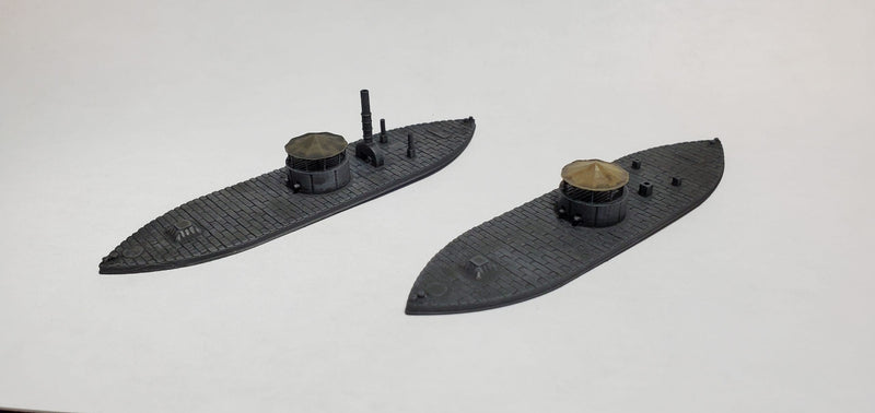 USS Monitor  Late 1862 - Union - Ships - Sailboats - Age of Sail - War Game - Wargaming - Tabletop Games - 1:600 Scale