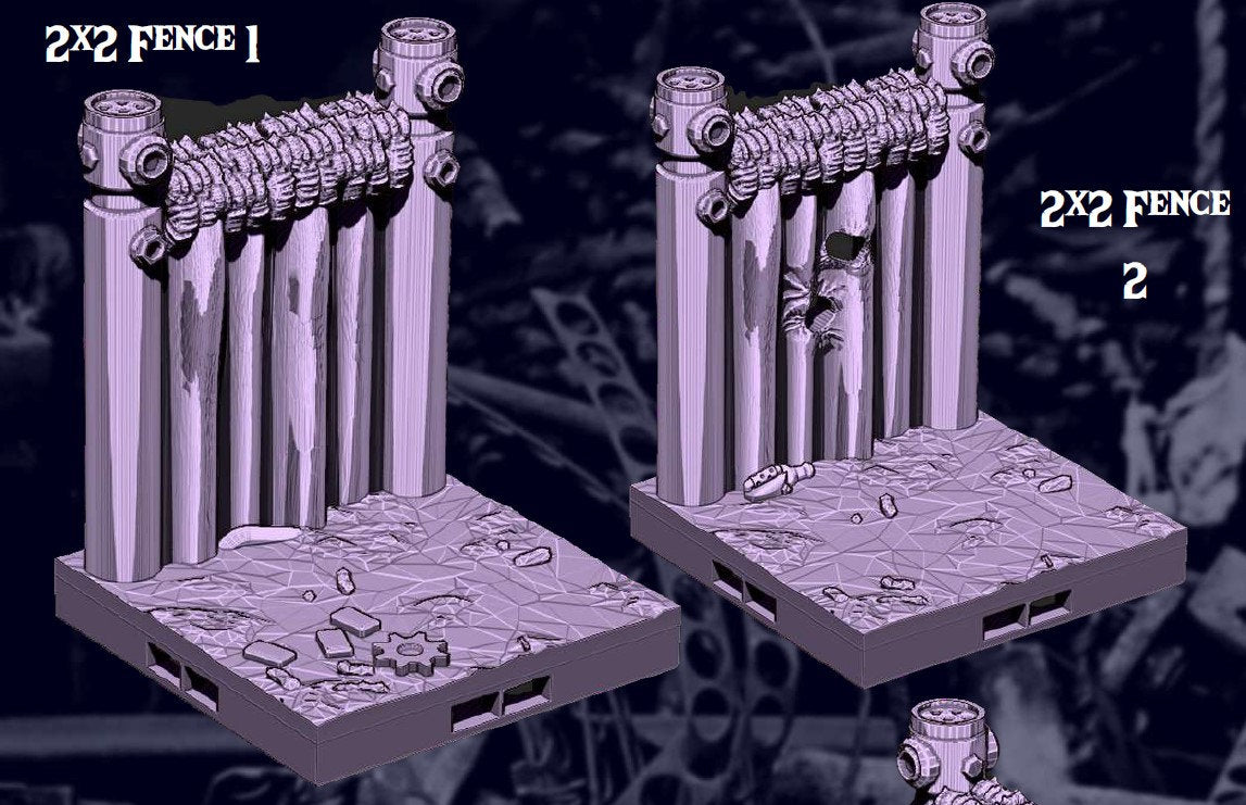 Junk Planet Tiles - Junk Planet 5 - Scifi - Pathfinder- Dungeons & Dragons - RPG Tabletop - Futuristic Terrain - 28mm - AetherStudios