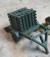 Land Mattress Multi-barrel rocket launcher - Great for Table Top War Games And Dioramas - Resin 28mm Miniatures - Bolt Action -