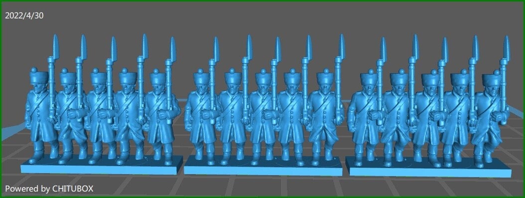 French with greatcoat - 15mm epic size - war games and dioramas - historical wargaming - resin