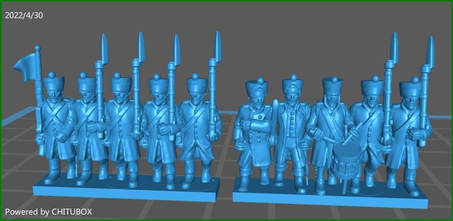 French with greatcoat - 15mm epic size - war games and dioramas - historical wargaming - resin