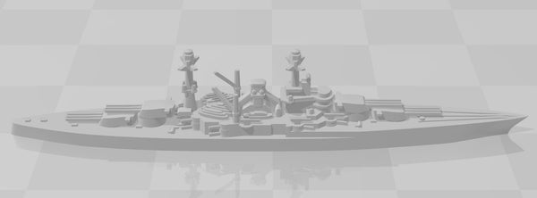 Battleship - South Dakota BB-49 - 1920 Variant - What-if - US Navy - Wargaming - Axis and Allies - Naval Miniature - Victory at Sea - Warships
