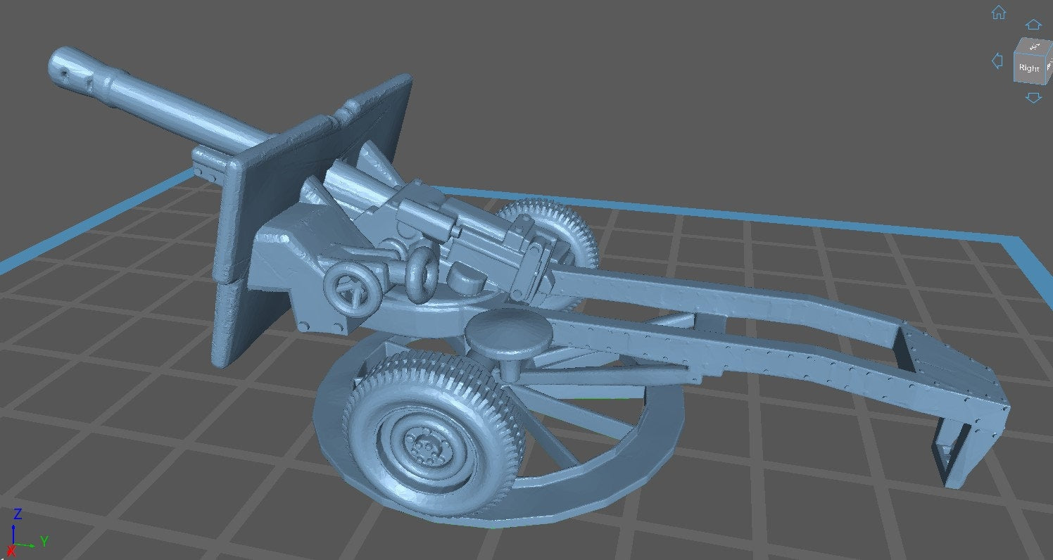 25 pdr British African front Set - British Army - Great for Table Top War Games and Dioramas - Resin 28mm -  Eskice Miniature