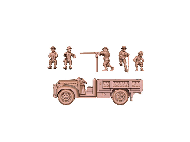 LRDG Chevrolet Africa Front Set - British Army - Great for Table Top War Games and Dioramas - Resin 28mm - Bolt Action - Eskice Miniature