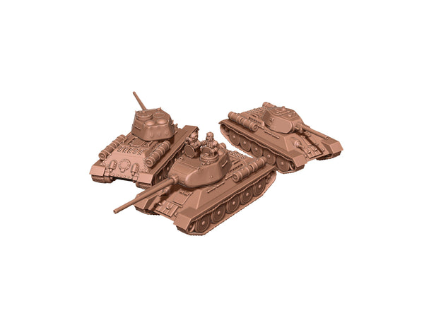 T-34 Medium Tank - Russian Army - Great for Table Top War Games and Dioramas - Resin 28mm - Bolt Action - Eskice Miniature