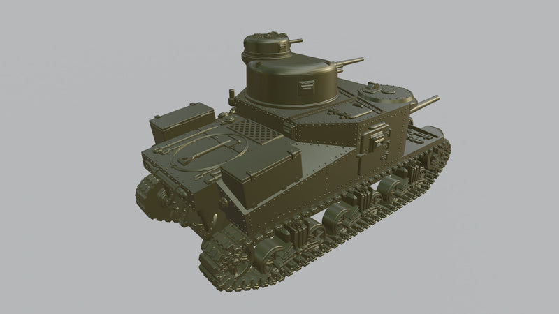 M3 Lee Medium Tank - Lend-Lease Models -US Army - Great for Table Top War Games and Dioramas - Resin - Bolt Action - 28 mm scale - wargame3d