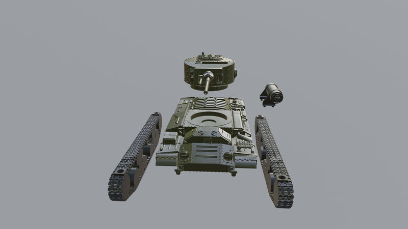 Valentine MK-V - Lend-Lease Models - UK Army - War Games and Dioramas - Resin - Bolt Action - 28 mm scale - wargame3d