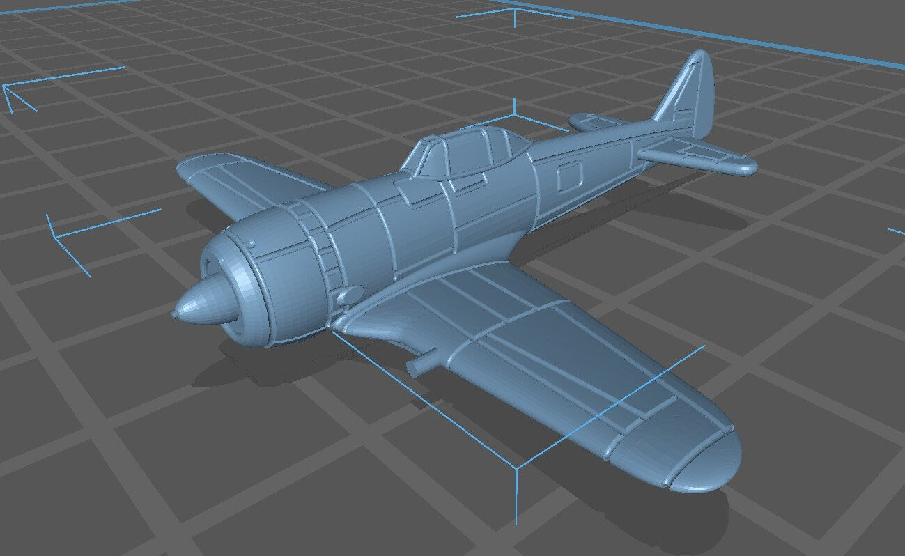 Nakajima - Ki-44-II Hei - Japanese Air - 1:200 Scale - Great for Table Top War Games and Dioramas - Resin -  wargame3d