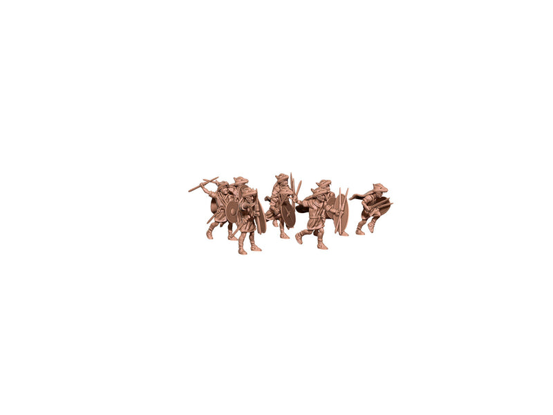 Roman Velites - 8 minis - Ancient Army - Great for Table Top War Games and Dioramas - Resin 28mm - Eskice Miniature