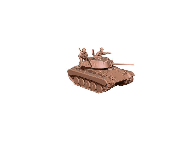 M24 Chaffee - US Army - Great for Table Top War Games and Dioramas - Resin 28mm - Bolt Action - Eskice Miniature