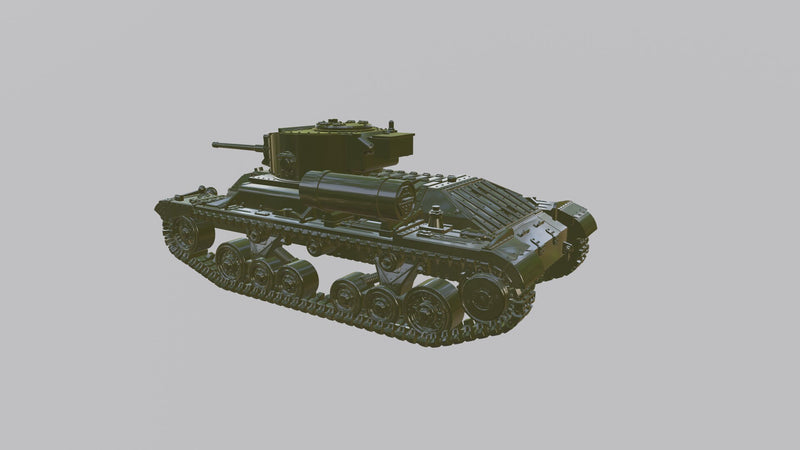 Valentine MK-V - Lend-Lease Models - UK Army - War Games and Dioramas - Resin - Bolt Action - 28 mm scale - wargame3d