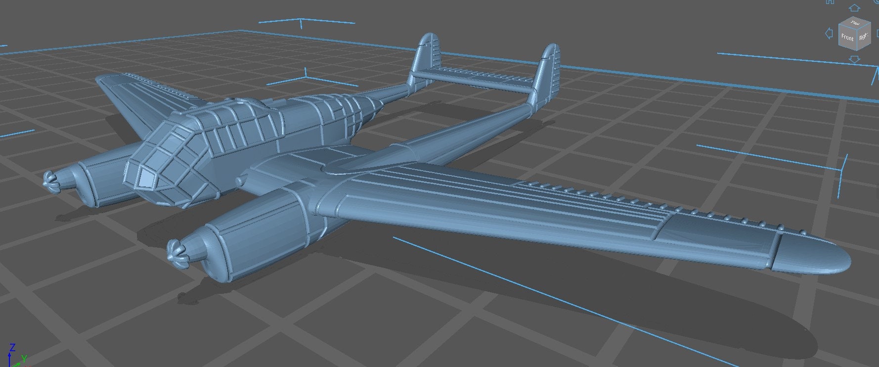 Focke-Wulf - FW-189 - German Air - 1:200 Scale - Great for Table Top War Games and Dioramas - Resin -  wargame3d