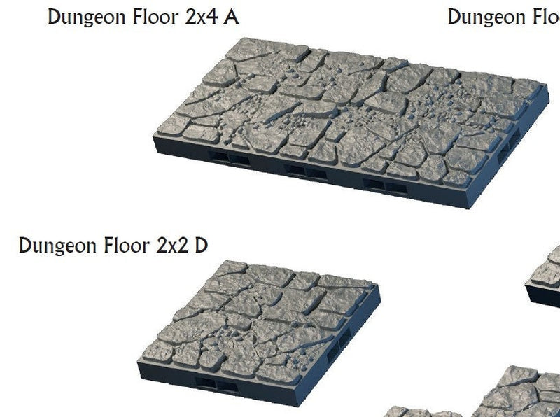 Floor Tiles - Lost Dungeons - DragonLock - DND - Pathfinder - RPG - Dungeon & Dragons - 28 mm/ 1" - Terrain - Fat Dragon Games