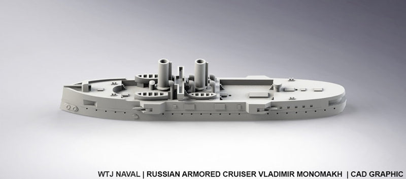 Vladimir Monomakh - Russian Navy - Pre Dreadnought Era - Wargaming - Axis and Allies - Naval Miniature - Victory at Sea - Warships
