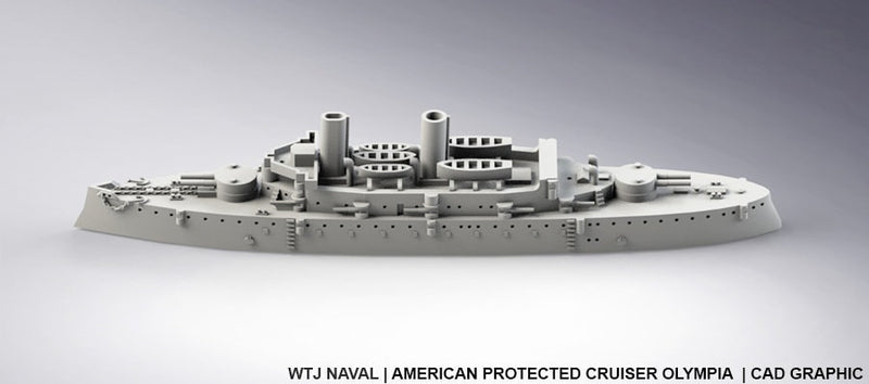 Olympia - US Navy - Pre Dreadnought Era - Wargaming - Axis and Allies - Naval Miniature - Victory at Sea - Warships