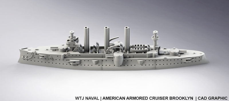 Brooklyn - US Navy - Pre Dreadnought Era - Wargaming - Axis and Allies - Naval Miniature - Victory at Sea - Warships