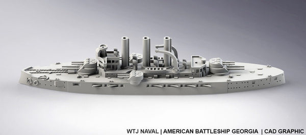 Georgia - US Navy - Pre Dreadnought Era - Wargaming - Axis and Allies - Naval Miniature - Victory at Sea - Warships
