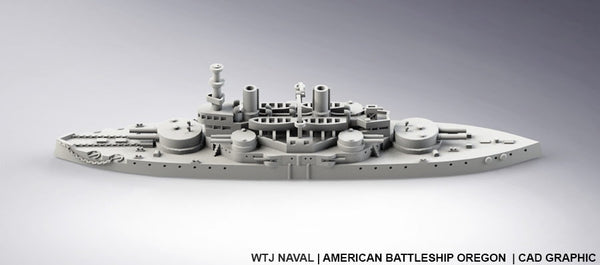 Oregon - US Navy - Pre Dreadnought Era - Wargaming - Axis and Allies - Naval Miniature - Victory at Sea - Warships