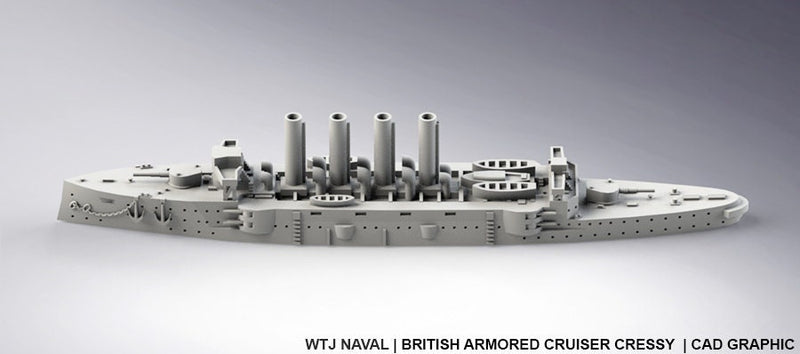 Cressy - UK Royal Navy - Pre Dreadnought Era - Wargaming - Axis and Allies - Naval Miniature - Victory at Sea - Warships