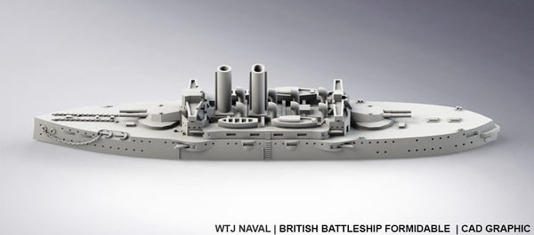 Formidable - UK Royal Navy - Pre Dreadnought Era - Wargaming - Axis and Allies - Naval Miniature -  Warships