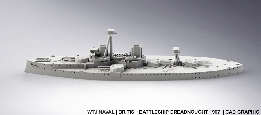 Dreadnought - 1907 - UK Royal Navy - Pre Dreadnought Era - Wargaming