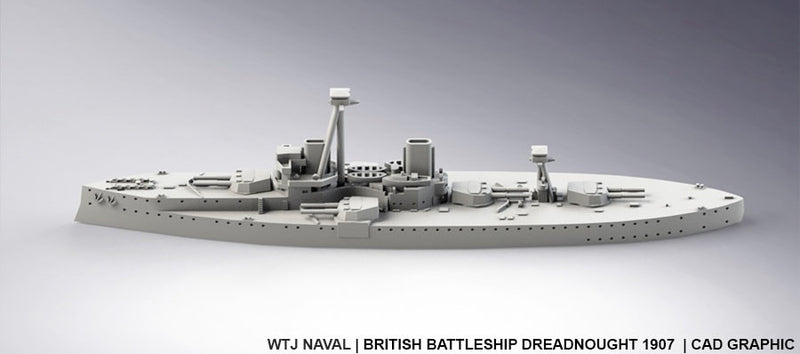 Dreadnought - 1907 - UK Royal Navy - Pre Dreadnought Era - Wargaming - Axis and Allies - Naval Miniature -  Warships