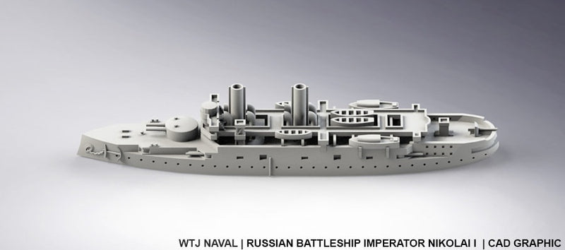 Imperator Nikolai I - Russian Navy - Pre Dreadnought Era - Wargaming - Axis and Allies - Naval Miniature - Victory at Sea - Warships