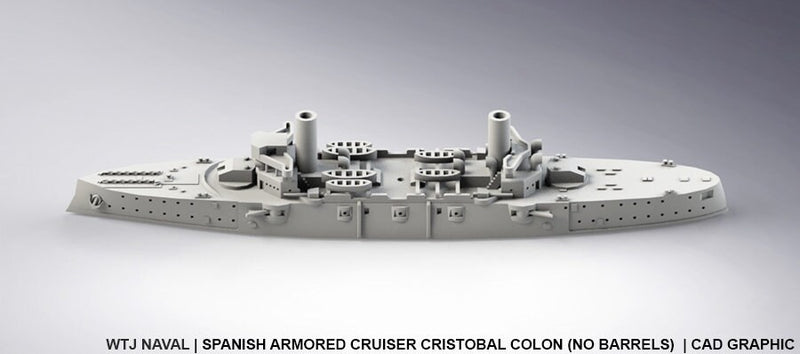 Cristobal Colon - Spanish Navy - Pre Dreadnought Era - Wargaming - Axis and Allies - Naval Miniature - Victory at Sea - Warships