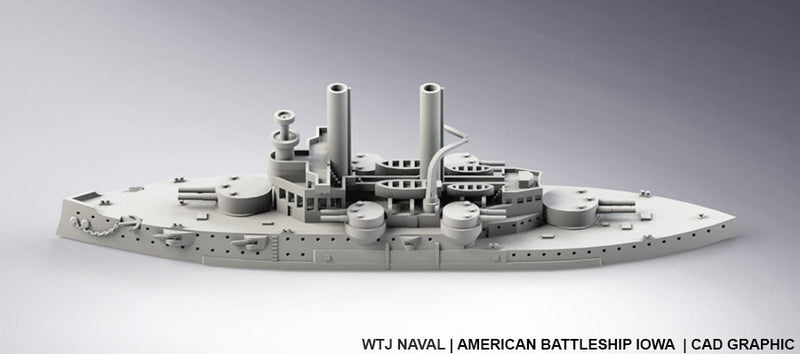 Iowa - US Navy - Pre Dreadnought Era - Wargaming - Axis and Allies - Naval Miniature - Victory at Sea - Warships