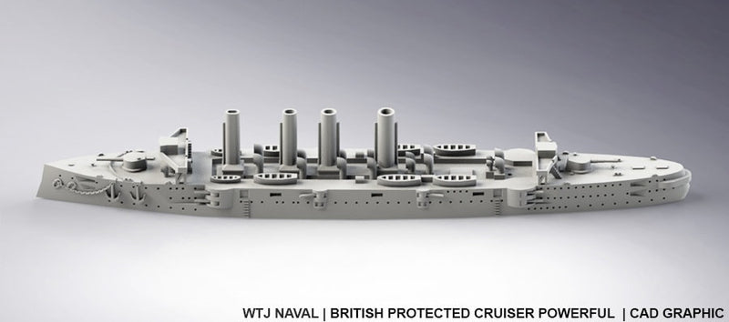 Powerful - UK Royal Navy - Pre Dreadnought Era - Wargaming - Axis and Allies - Naval Miniature -  Warships