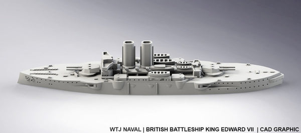 King Edward VII - UK Royal Navy - Pre Dreadnought Era - Wargaming - Axis and Allies - Naval Miniature -  Warships