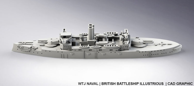 Illustrious - UK Royal Navy - Pre Dreadnought Era - Wargaming - Axis and Allies - Naval Miniature - Victory at Sea - Warships