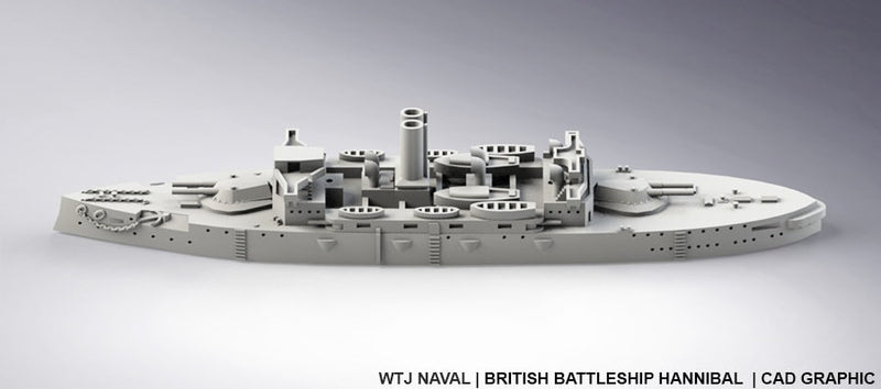 Hannibal - UK Royal Navy - Pre Dreadnought Era - Wargaming - Axis and Allies - Naval Miniature - Victory at Sea - Warships