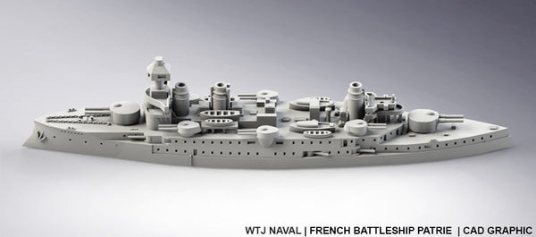 Patrie - French Navy - Pre Dreadnought Era - Wargaming - Axis and Allies - Naval Miniature - Victory at Sea - Warships