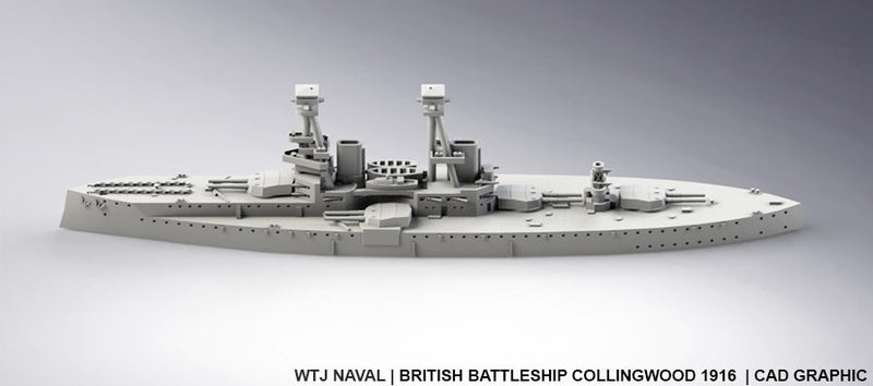 Collingwood - 1916 - UK Royal Navy - Pre Dreadnought Era - Wargaming - Axis and Allies - Naval Miniature - Victory at Sea - Warships