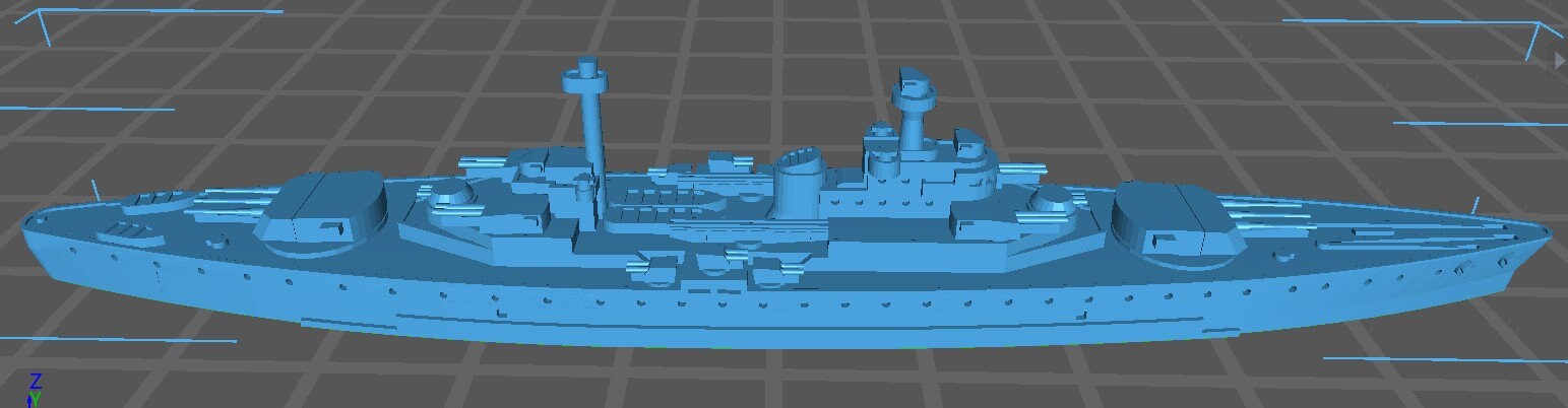 Ansaldo Project 770 - Italian Navy - Wargaming - Axis and Allies - Nav