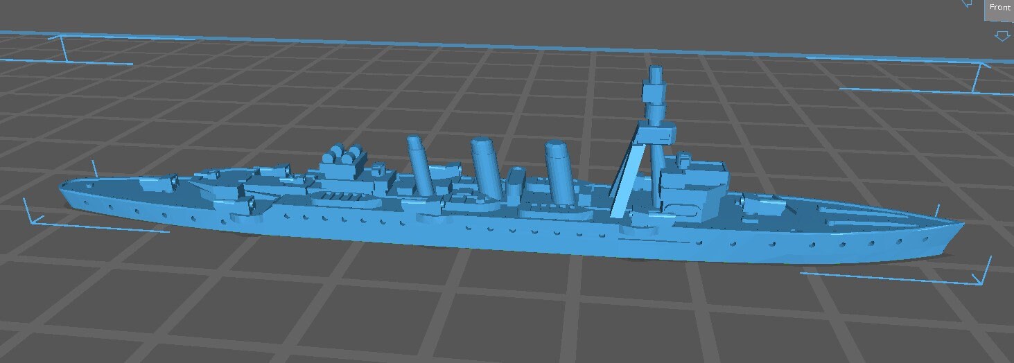HMAS Adelaide - Cruiser - Royal Navy - Wargaming - Axis and Allies - Naval Miniature -  Tabletop Games - Warships - C.O.B.